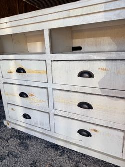 *Dimensions: W48” x D18” x H40” *Excellent condition *All 6 drawers work perfectly *Rustic style and finish