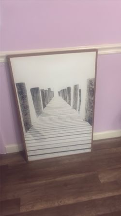 Framed Pier Wall Art Print