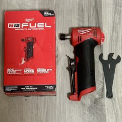 Milwaukee M12 FUEL 12V Lithium-Ion Brushless Cordless 1/4 in. Right Angle Die Grinder (Tool-Only)