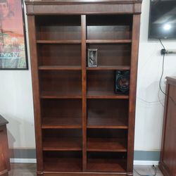 2 Solid Wood Heavy Duty Bookshelves