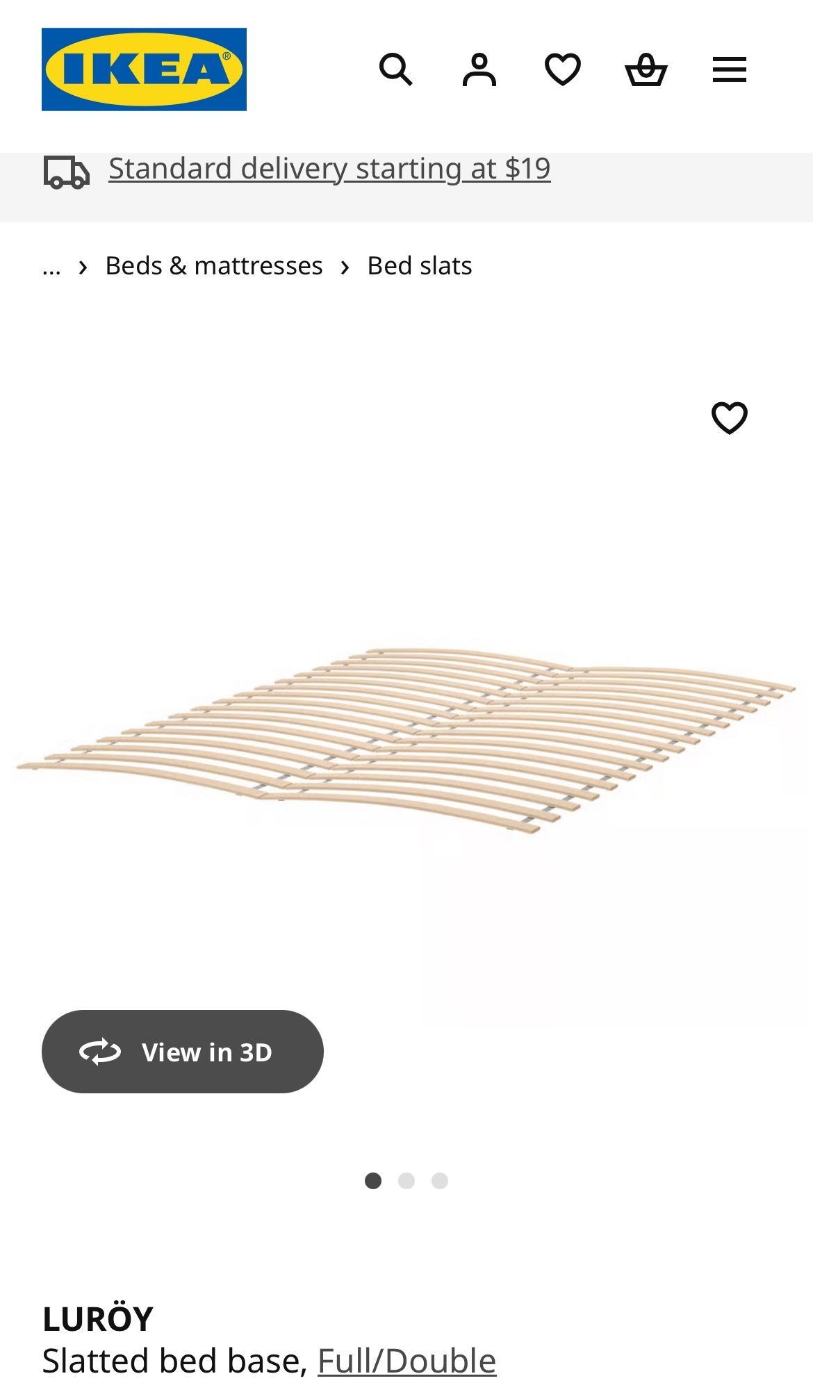 IKEA Full Size Bed Slats (luroy)