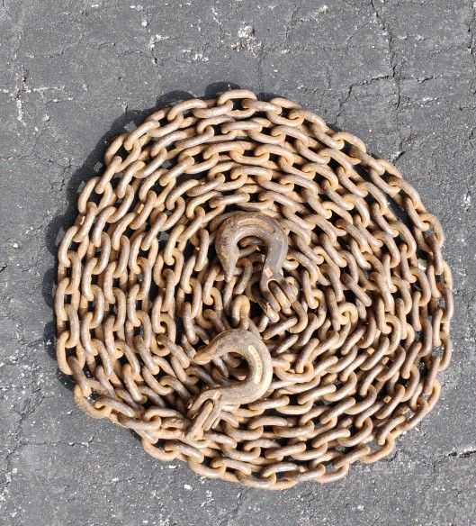 20 Ft 3/8 In Chain With Clevis Made In USA