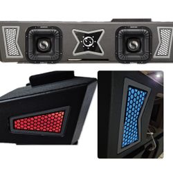 SILVERADO OR SIERRA 2019-2026 4 DOORS POWERFUL SOLO X 10” Subwoofers And CUSTOM BOX PORTED