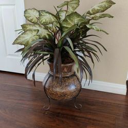 Artificial Plant In A Terracotta Pot $25