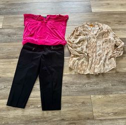 Women’s Size 1X Tops, excellent condition. All 3 for $8!