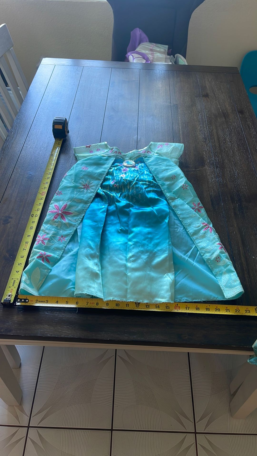 Elsa Dress Costume Sz 4-6