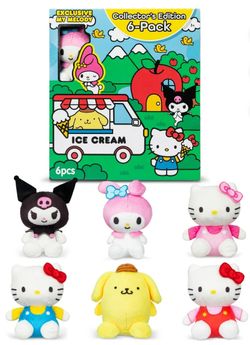 Hello Kitty and Friends 6 Pack - Miniature Plush Figure