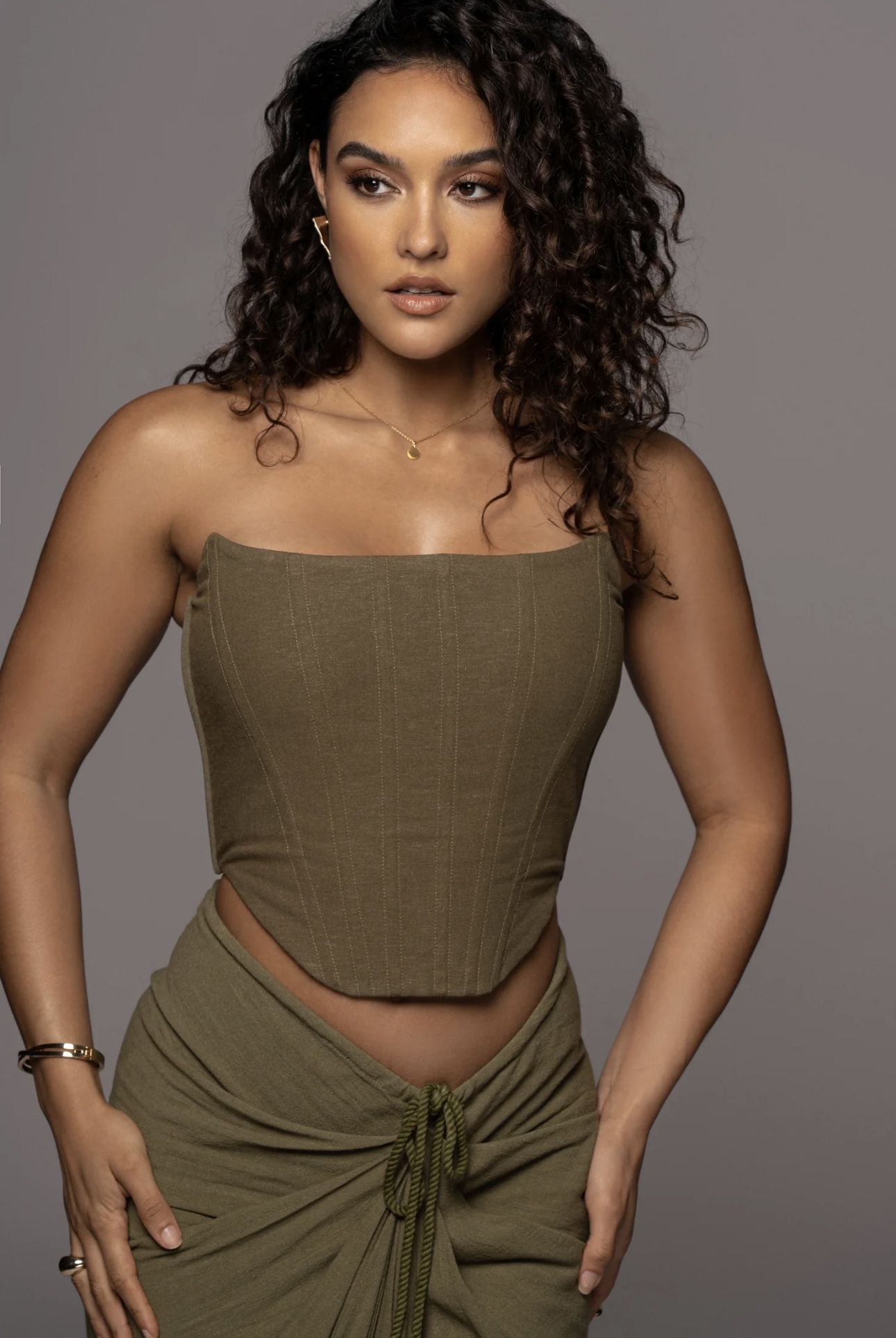 JLUX LABEL corset And skirt SET