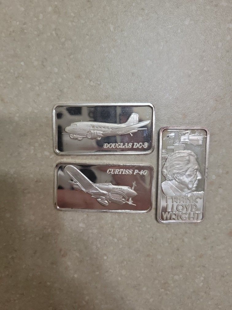 Premium 1 Oz 999 Silver Bars. $42 Each