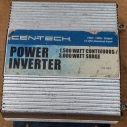Power Inverter 1,500/3,000 (It's Available)