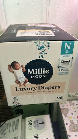 Brand new box of Millie Moon Diapers