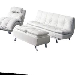 3pcs LIVING ROOM SET WHITE