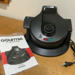 Gourmia GWM468 Dual Pour Waffle Maker - Excellent Condition