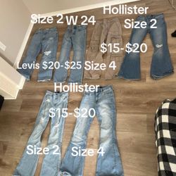 Hollister And Levis Jeans