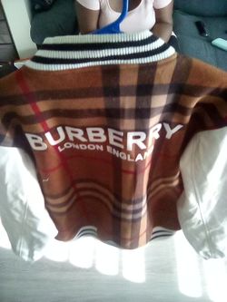 Burberry London England bomber coat, medium