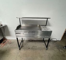 Plancha De 36” Con 3 Charolas Baño María Y Repisa | Incluye Manguera Con Regulador