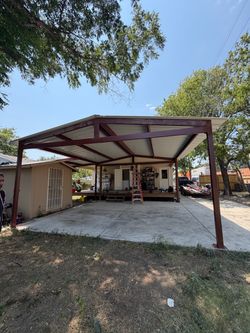 Steel Frame Metal Carport / Patio Cover