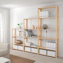 Wooden Shelf Units - IKEA IVAR