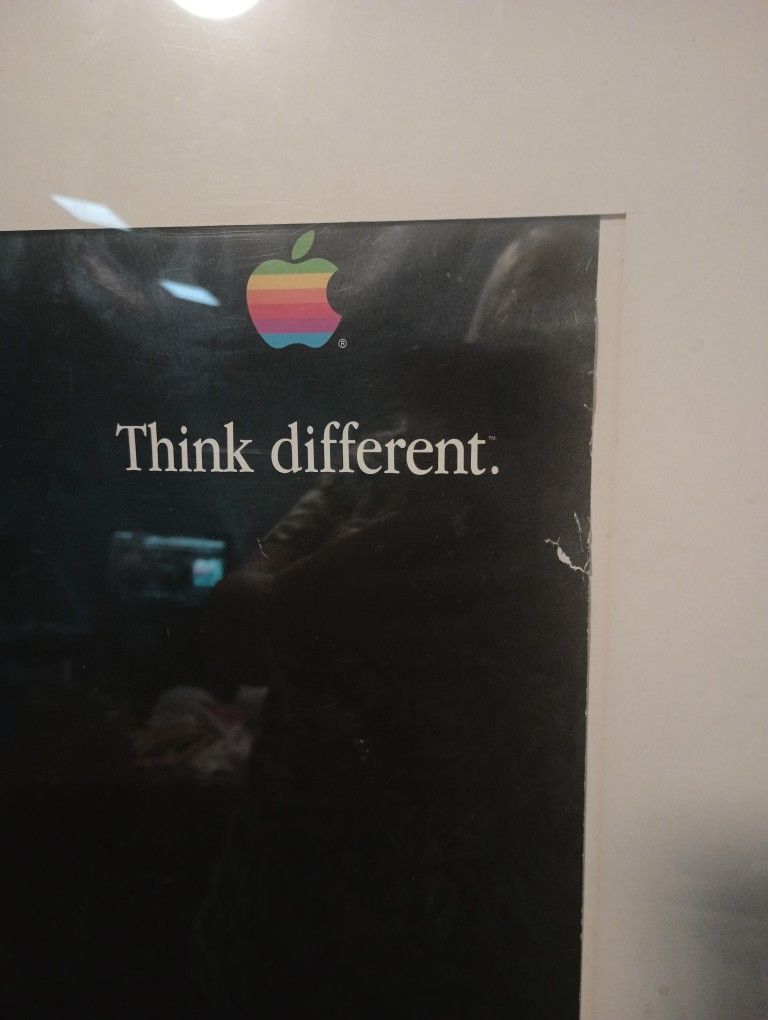 1998 Miles Davis Think Different Apple Poster for Sale in