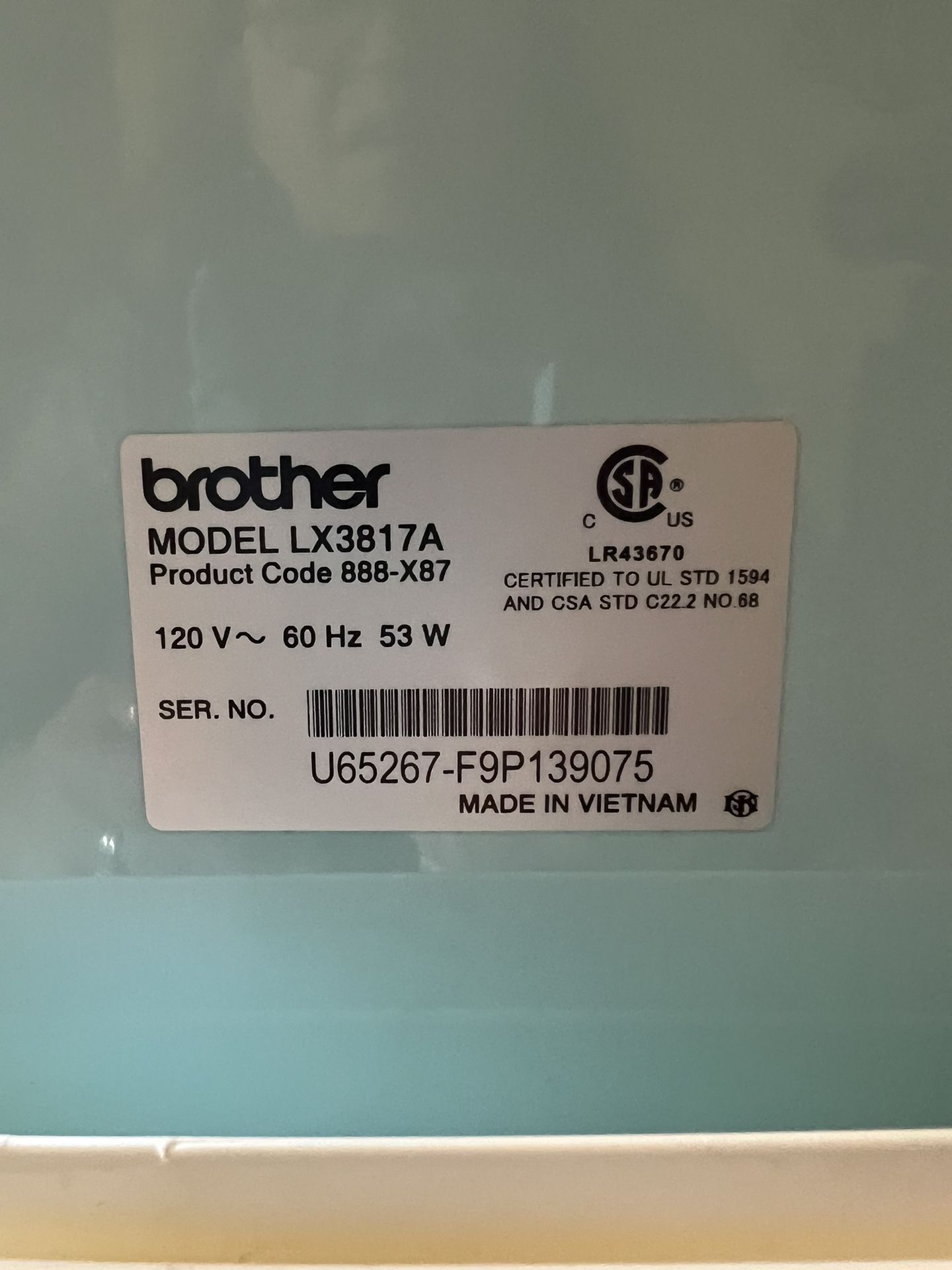 Brother LX3817 for Sale in Hartford, CT - OfferUp