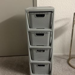 Light Gray 4 Drawer Organizer (small)