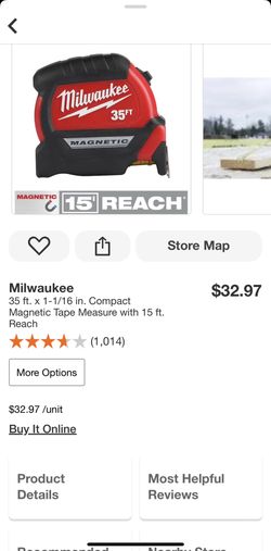 Milwaukee 35’tape 