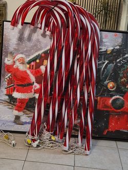 3 ft Christmas candy cane Christmas pathway lights