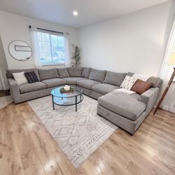 Crate And Barrel Axis Sectional Couch 