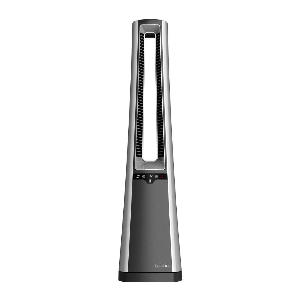 New Lasko Bladeless 37 in. Oscillating Tower Fan with Nighttime Setting, Timer and Remote Control