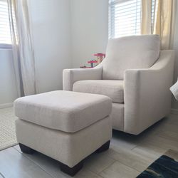 Pottery Barn Rocker and Swivel Nursery Chair