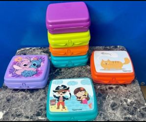 Tupperware Sandwich Keeper Square Away Container Different Colors New