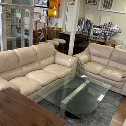 Leather Sofa Set 