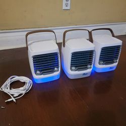 3 Deluxe Portable Mini Air Coolers 