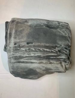 Grey flannel fleece Throw blanket bedding 50x60