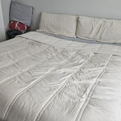 KING mattress, Cooling Topper, Frame