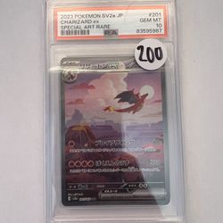 Pokemon trading card game Japanese Charizard PSA 10 