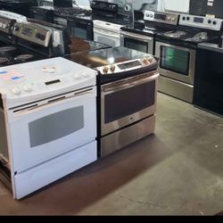 Slightly  Used Appliances Washers Dryers Stoves Refrigerators Stackables