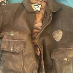 Pilot Retro Leather Jacket 