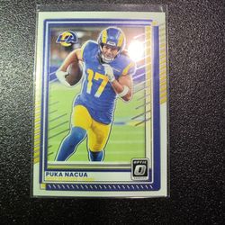 PUKA NACUA RAMS OPTIC BLUE PANINI NFL SPORTS CARD!