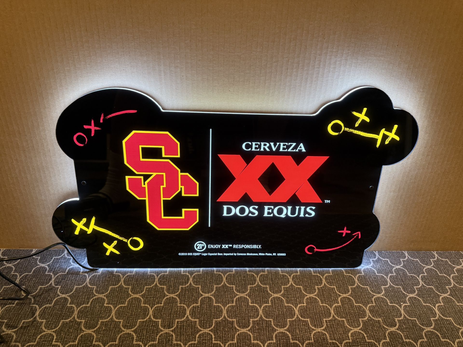 USC Football Dos Equis Neon Sign