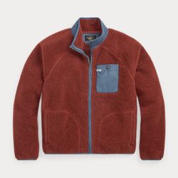 RRL wool-blend pile fleece jacket