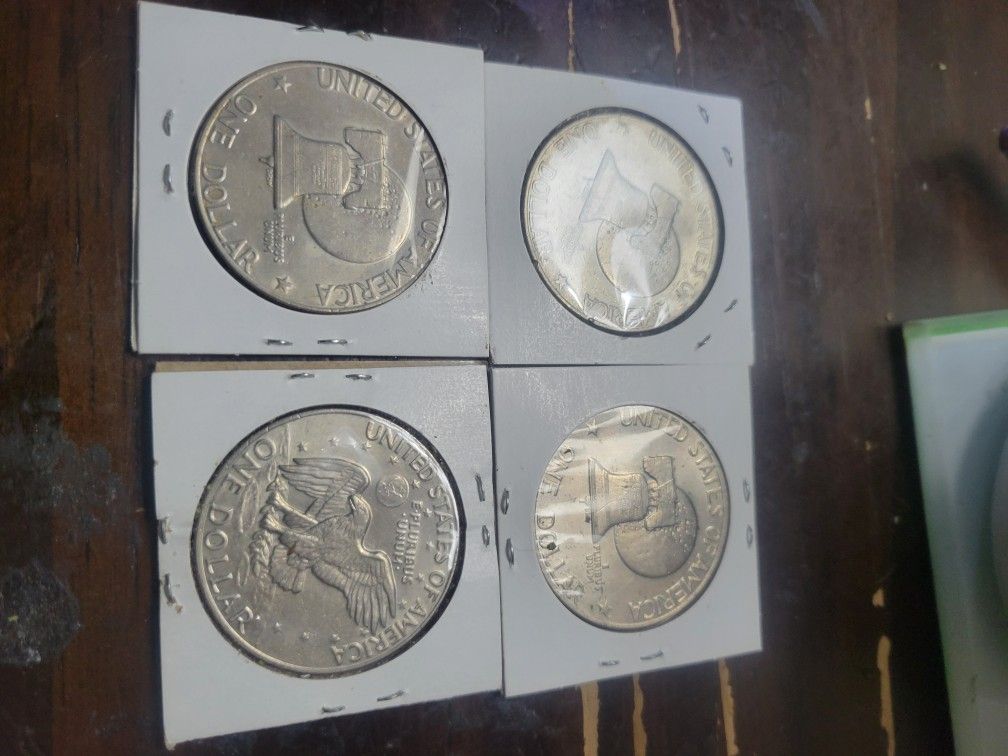 Ike Dollars Set Of 4