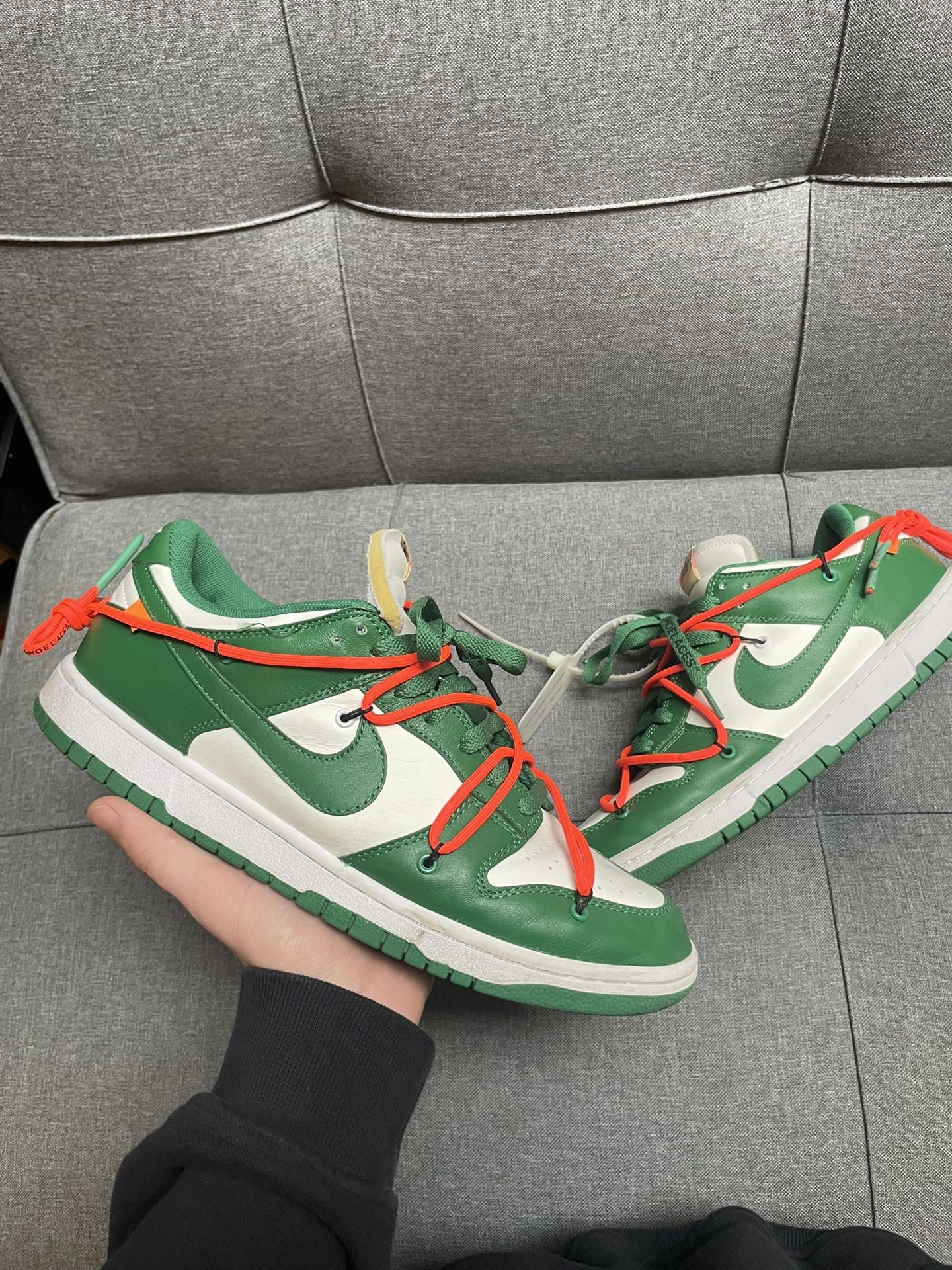 Off White Dunk Pink Green Size 11