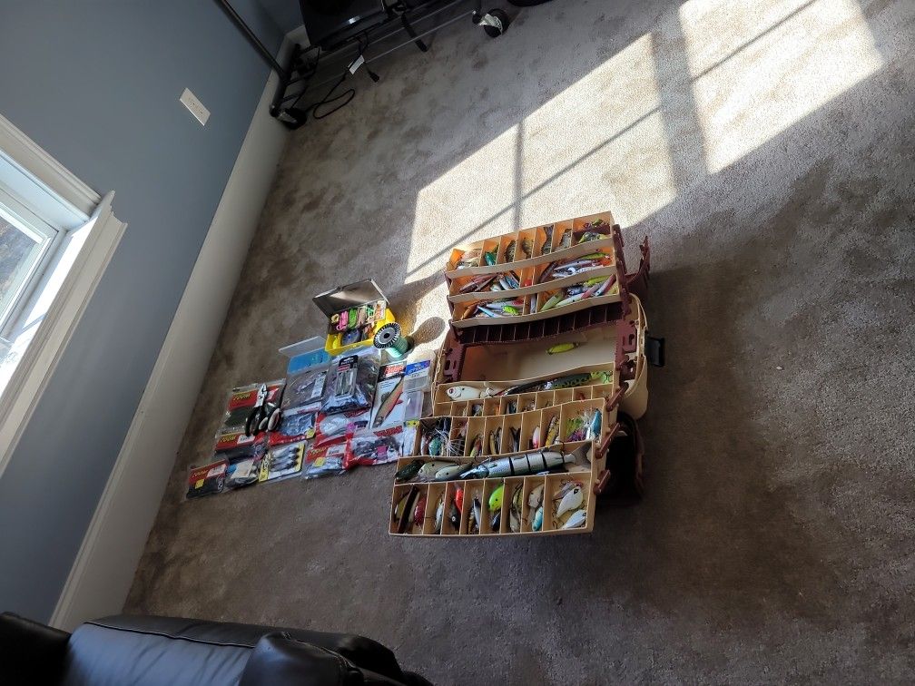 Fully loaded Tackle box.
