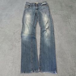Two L.E.I flared jeans