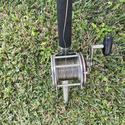 Selling Classic Vintage Fishing Setups Featuring A Penn Senator 112H Conventional Reel Paired With A Master Blackfin 21 Rod 