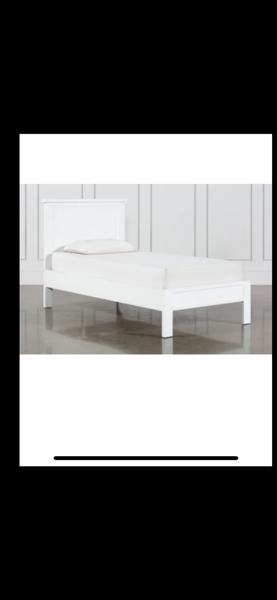 White Twin Bed