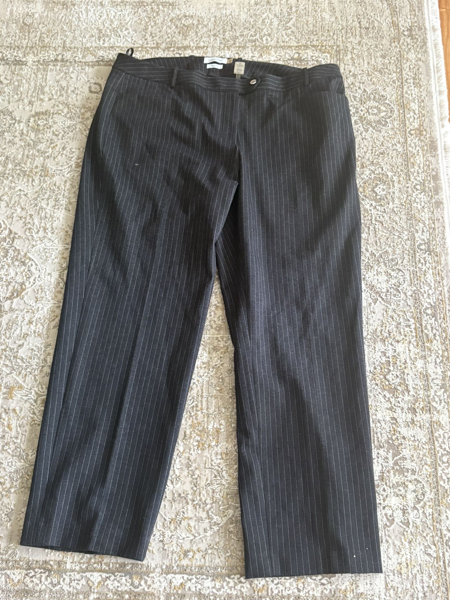 Women’s Calvin Klein Pinstripe Dress Pants 
