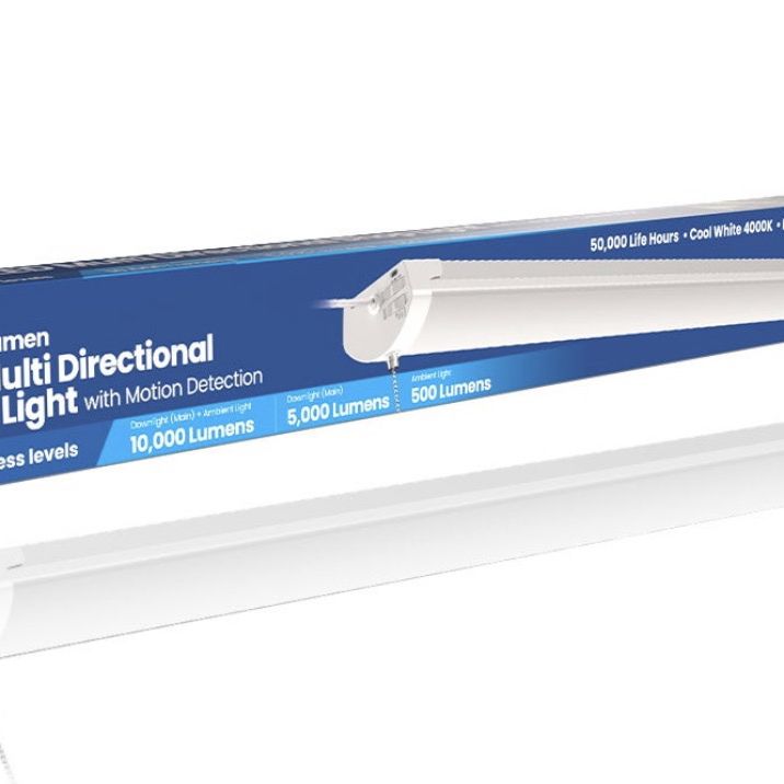 Feit 10,000 Lumen Multi-Directional Shop Light with Motion Detection ...
