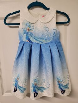 Disney Frozen Elsa Kids Dress: Size 4/5T